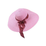 La boutique du chapeau Rose Chapeau de paille ajouré femme
