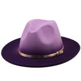 La boutique du chapeau Violet clair / M (56-58cm) Chapeau Fedora Artistique pour Femme