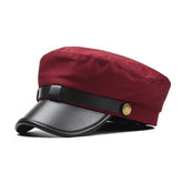 La boutique du chapeau Wine red / 56-58cm Casquette de capitaine