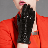 Multi-tendance Gants Marron / L Gants En Cuir Véritable pour Femmes
