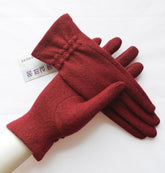 Multi-tendance gants tactile Bordeaux Gants de laine doux élégant chaud écran tactile