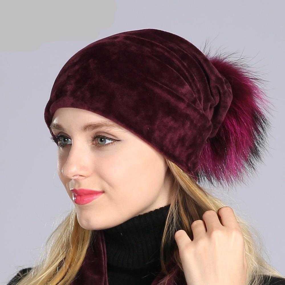 Paris-Chapeau bonnet Bonnet en velours très doux et confortable