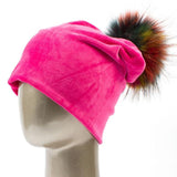 Paris-Chapeau bonnet Bonnet en velours très doux et confortable