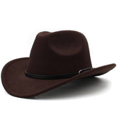 Paris-chapeau chapeau cow-boy Marron / M 56-58cm Chapeau Cow- Boy classique