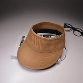 Paris-Chapeau chapeau de paille Khaki / T 54-58cm Casquette D'été pour Femmes Anti-uv Visière
