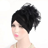 Paris-Chapeau chapeaux mariage Noir Chapeau Avec Grand Popeline Fleur, Cocktail , Mariage