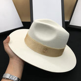 Paris-Chapeau fédora Blanc / S 55cm Chapeau blanc Élégant en Laine Fedora