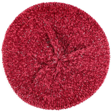 Béret chaud pour femme - Bordeau - Ajustable (du 54 au 59) | La boutique du chapeau