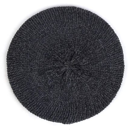 Béret chaud pour femme - Gris foncé - Ajustable (du 54 au 59) | La boutique du chapeau