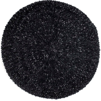 Béret chaud pour femme - Noir/or - Ajustable (du 54 au 59) | La boutique du chapeau