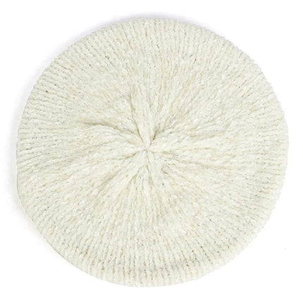 Béret chaud pour femme - Blanc - Ajustable (du 54 au 59) | La boutique du chapeau