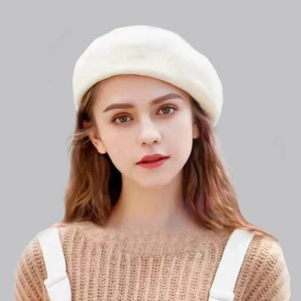Béret élégant en Laine - Noir - Ajustable (du 54 au 59) | La boutique du chapeau