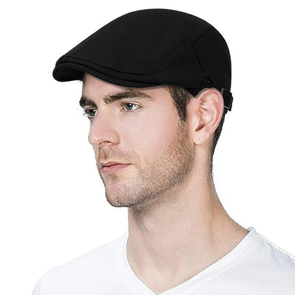 Béret en coton ajustable - Noir - Ajustable (du 54 au 59) | La boutique du chapeau