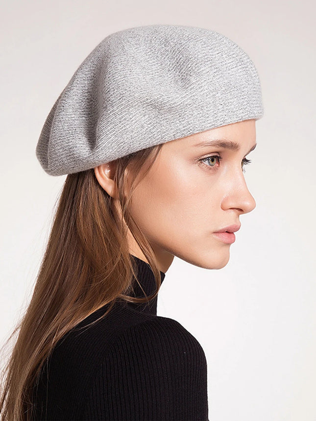 Béret en laine de cachemire - Gris - M (56 - 58cm) | La boutique du chapeau