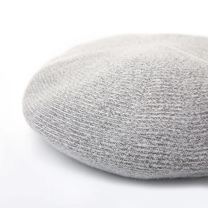 Béret en laine de cachemire - Gris foncé - M (56 - 58cm) | La boutique du chapeau