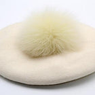 Béret en laine et coton - Blanc - M (56 - 58cm) | La boutique du chapeau