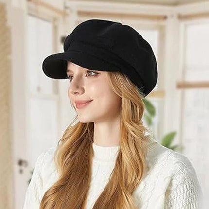 Béret en laine mélangée - Bordeau - Ajustable (du 54 au 59) | La boutique du chapeau