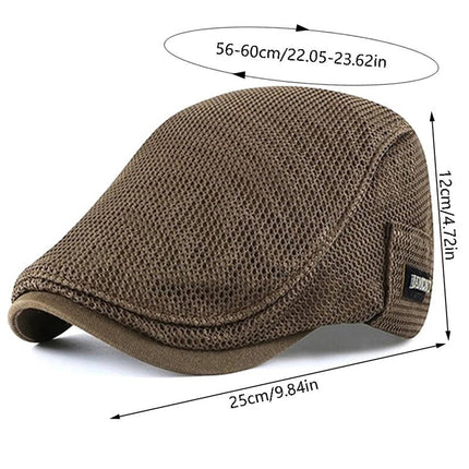 Béret en maille respirante - Blanc - Ajustable (du 54 au 59) | La boutique du chapeau