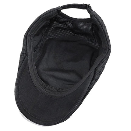 Béret en maille respirante - Blanc - Ajustable (du 54 au 59) | La boutique du chapeau