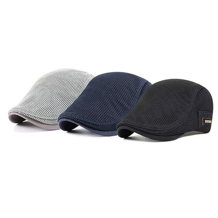 Béret en maille respirante - Blanc - Ajustable (du 54 au 59) | La boutique du chapeau