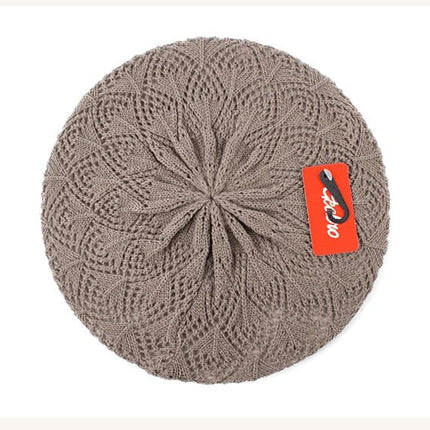 Béret en tricot - Rouge - Ajustable (du 54 au 59) | La boutique du chapeau