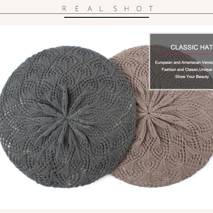 Béret en tricot - Rouge - Ajustable (du 54 au 59) | La boutique du chapeau