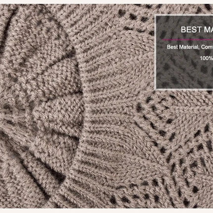Béret en tricot - Rouge - Ajustable (du 54 au 59) | La boutique du chapeau