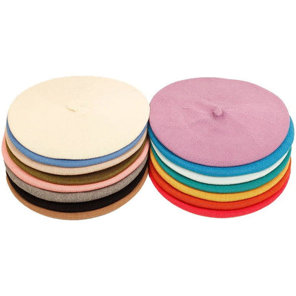 Béret en tricot fin - Rose - Ajustable (du 54 au 59) | La boutique du chapeau