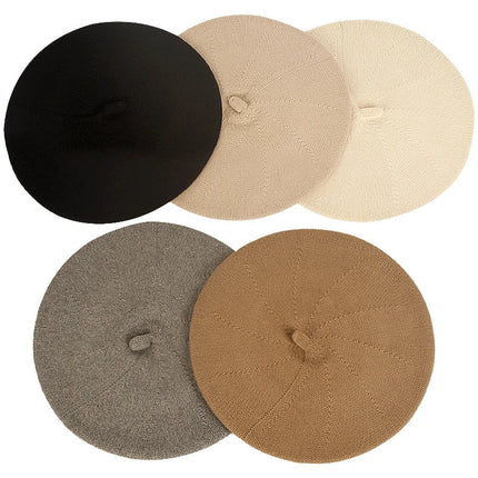 Béret en tricot fin - Rose - Ajustable (du 54 au 59) | La boutique du chapeau