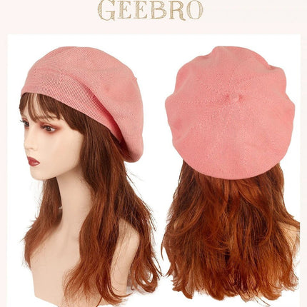 Béret en tricot fin - Violet - Ajustable (du 54 au 59) | La boutique du chapeau