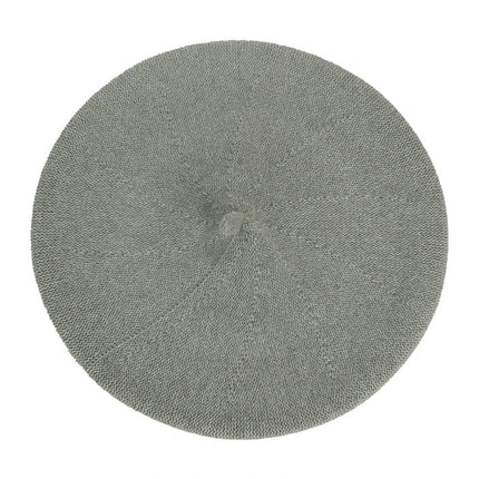 Béret en tricot fin - Gris - Ajustable (du 54 au 59) | La boutique du chapeau