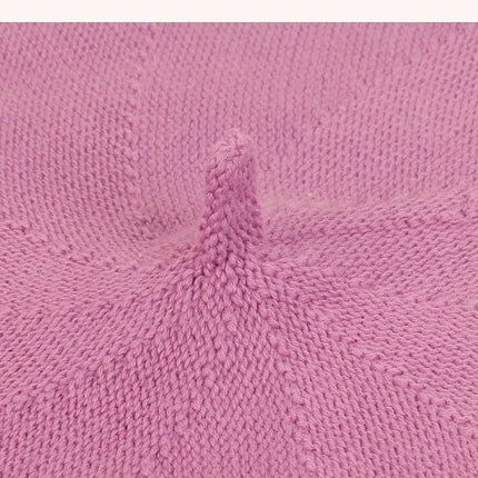 Béret en tricot fin - Violet - Ajustable (du 54 au 59) | La boutique du chapeau
