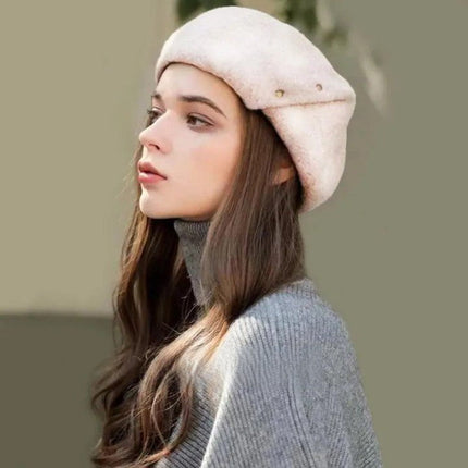 Béret femme automne hiver - Orange - Ajustable (du 54 au 59) | La boutique du chapeau