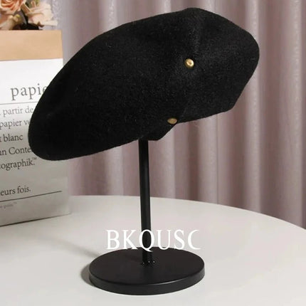 Béret femme automne hiver - Orange - Ajustable (du 54 au 59) | La boutique du chapeau