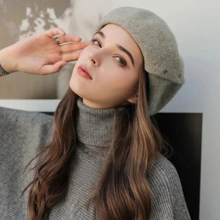 Béret femme automne hiver - Beige - Ajustable (du 54 au 59) | La boutique du chapeau
