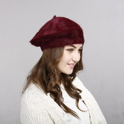 Béret femme chic - Bordeau - M (56 - 58cm) | La boutique du chapeau