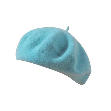 Béret Femme Chic et Chaud - Bleu ciel - Ajustable (du 54 au 59) | La boutique du chapeau
