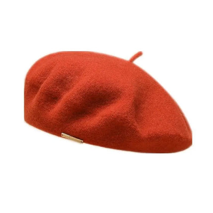 Béret Femme Chic et Chaud - Orange - Ajustable (du 54 au 59) | La boutique du chapeau