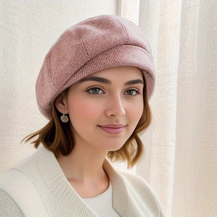 Béret femme élégant - Rose - Ajustable (du 54 au 59) | La boutique du chapeau