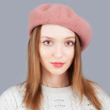 Béret femme en laine - Bordeaux - M (56 - 58cm) | La boutique du chapeau