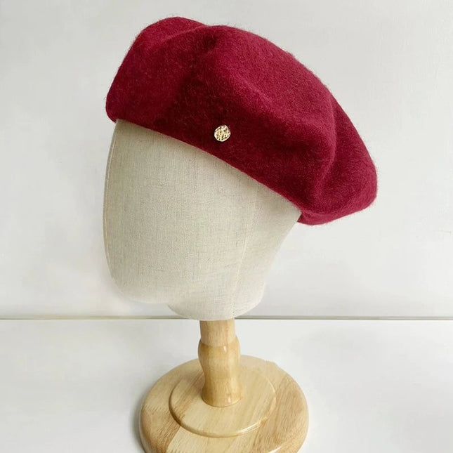 Béret femme en laine - Vert - Ajustable (du 54 au 59) | La boutique du chapeau