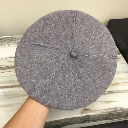 Béret Femme en Laine Automne - Gris - Ajustable (du 54 au 59) | La boutique du chapeau