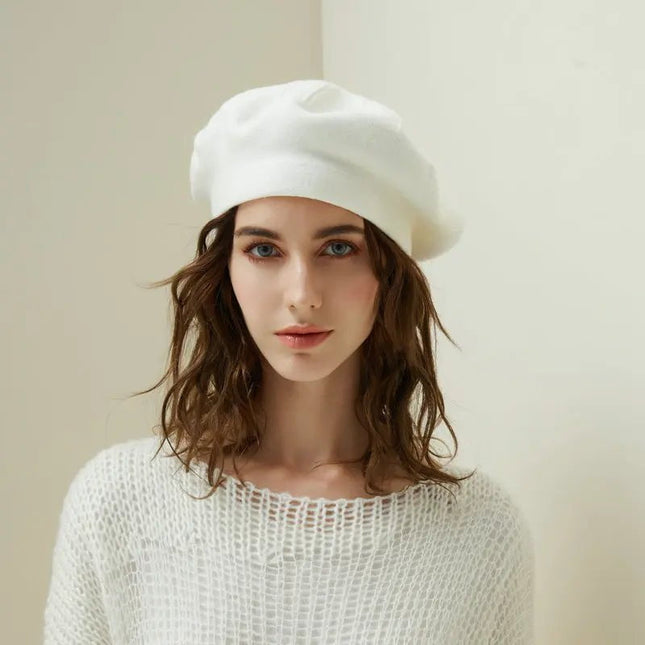 Béret Femme en Laine Automne - Gris 2 - Ajustable (du 54 au 59) | La boutique du chapeau
