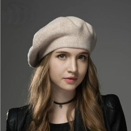 Béret femme en laine et coton - Café - Ajustable (du 54 au 59) | La boutique du chapeau