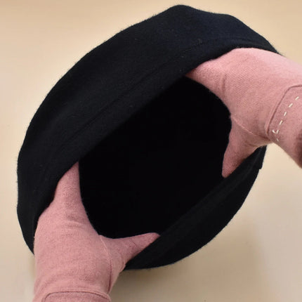 Béret femme en laine et coton - Café - Ajustable (du 54 au 59) | La boutique du chapeau