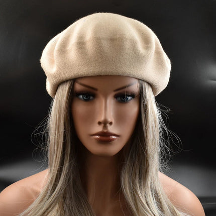 Béret femme en laine et coton - Café - Ajustable (du 54 au 59) | La boutique du chapeau