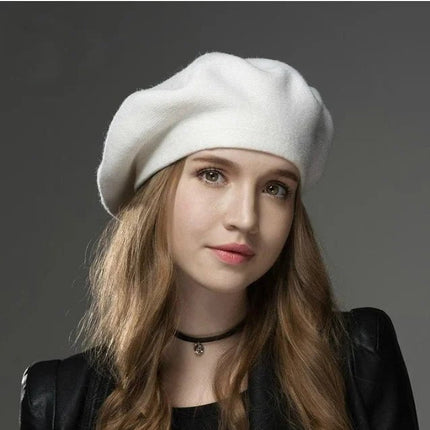 Béret femme en laine et coton - Café - Ajustable (du 54 au 59) | La boutique du chapeau
