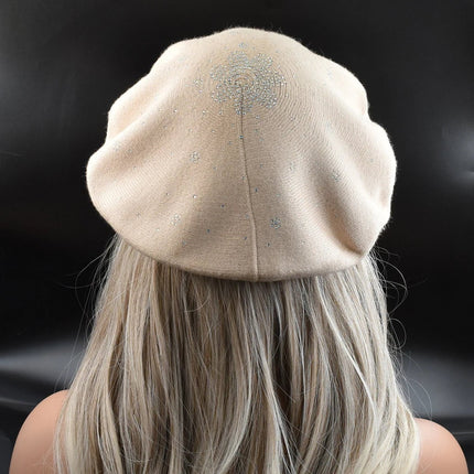 Béret femme en laine et coton - Café - Ajustable (du 54 au 59) | La boutique du chapeau