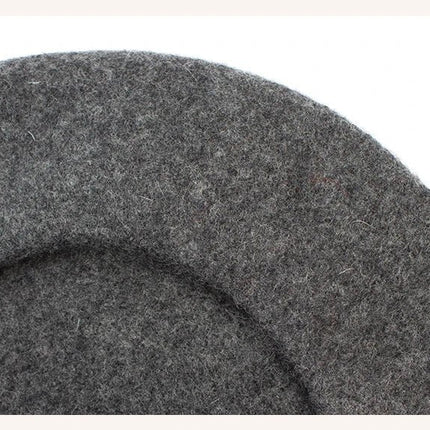 Béret femme en laine et strass - Beige - Ajustable (du 54 au 59) | La boutique du chapeau