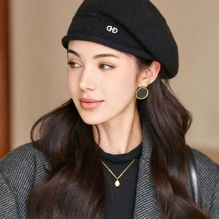 Béret Femme en Laine hiver - Gris - Ajustable (du 54 au 59) | La boutique du chapeau